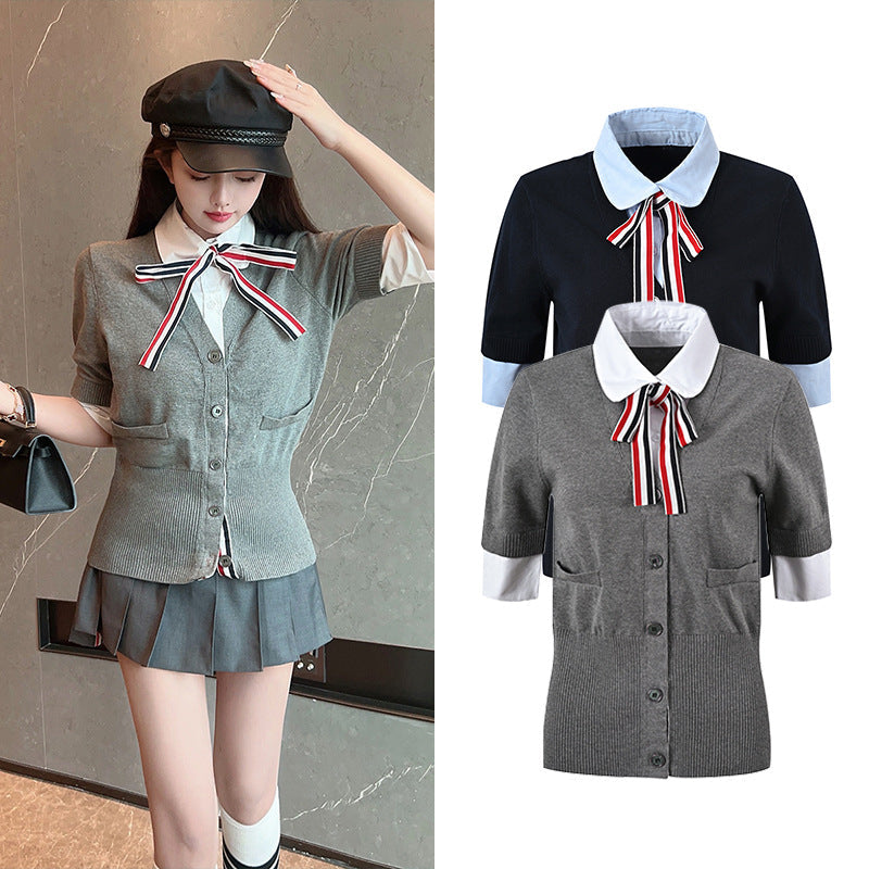 Women's Knitted Wool POLO Shirt£¨¸´Öƣ© THOM TREND
