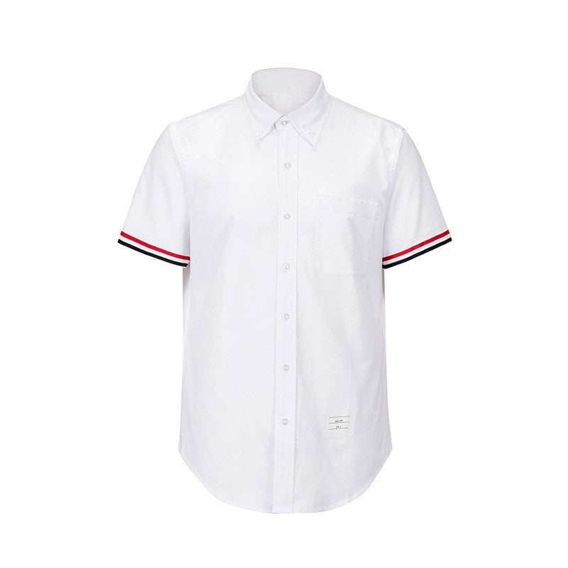 Men's zipper short sleeve shirt£¨¸´Öƣ© THOM TREND