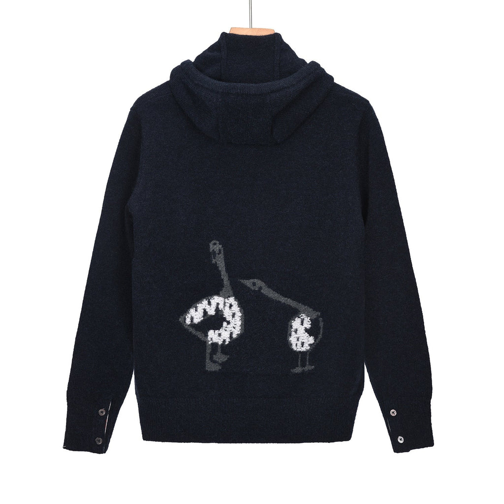 2025SS duck jacquard sweater jacket THOM TREND