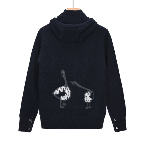 2025SS duck jacquard sweater jacket THOM TREND