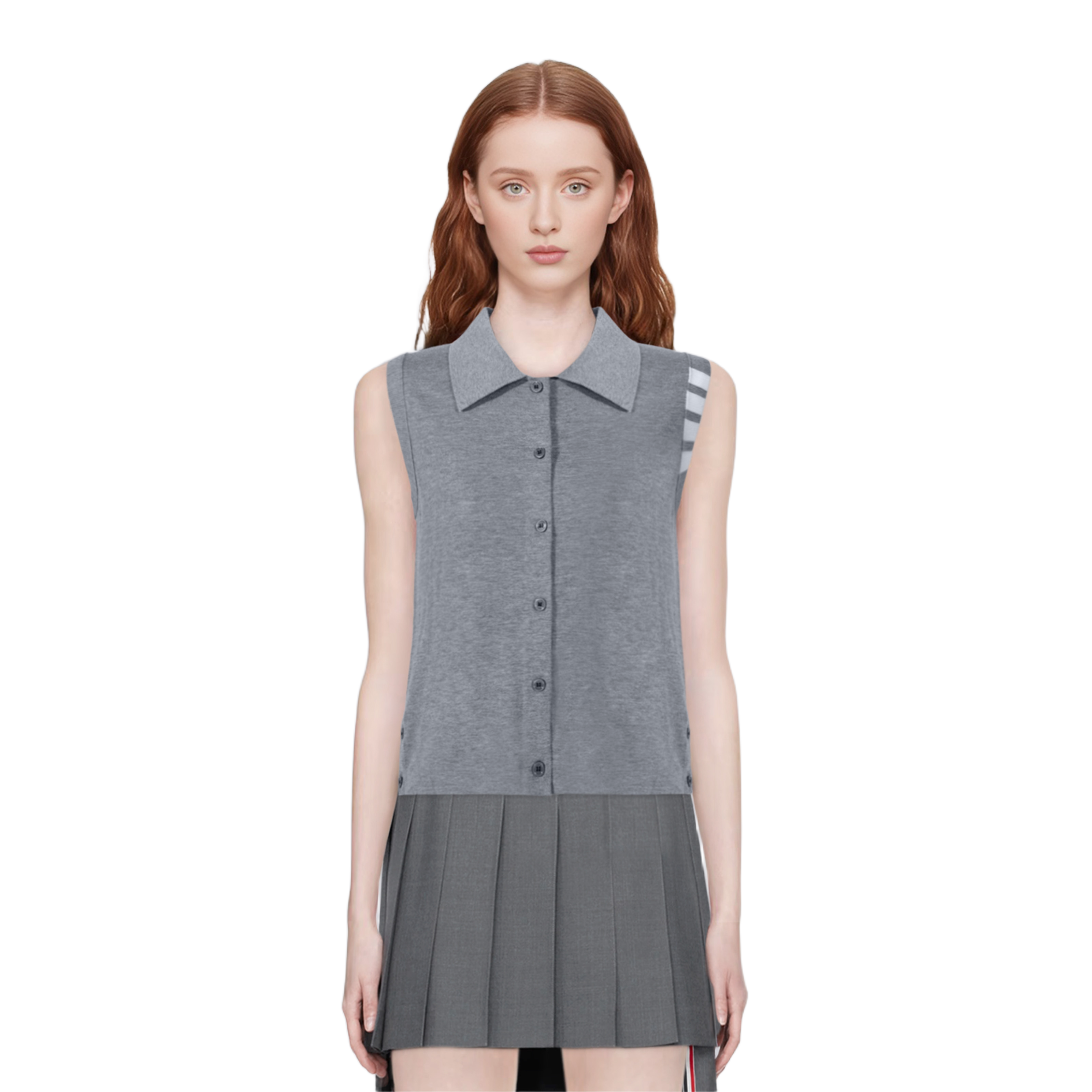 Women's tricolor knitted short sleeves£¨¸±±¾£© THOM TREND