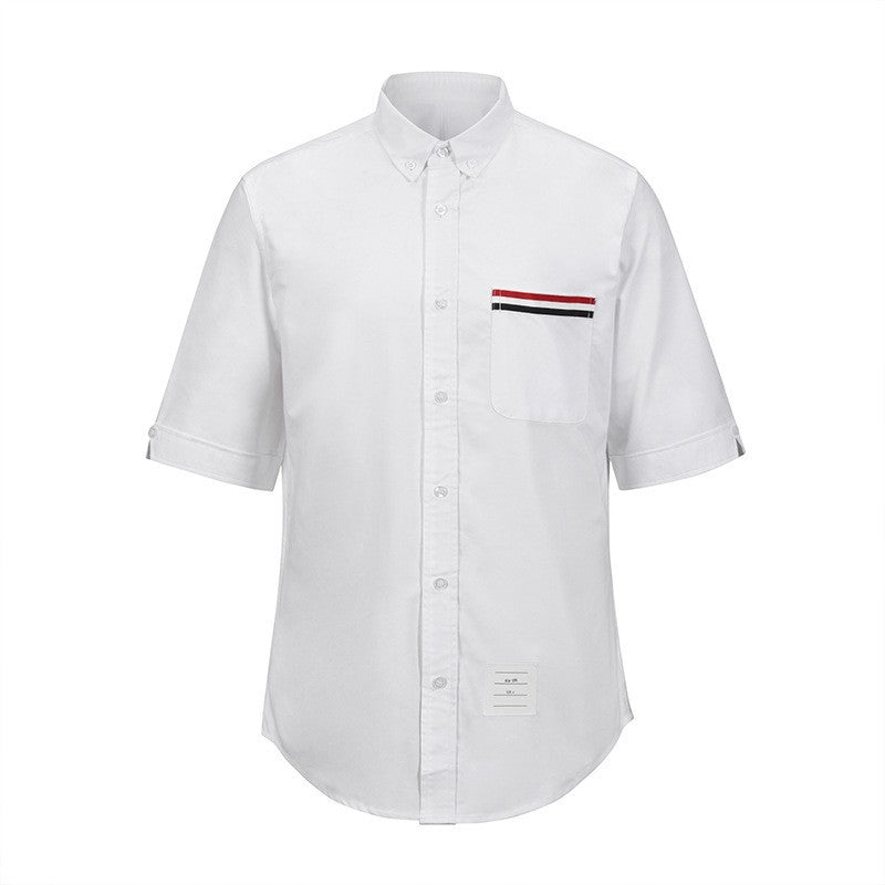 Men's white short sleeve shirt£¨¸´Öƣ© THOM TREND