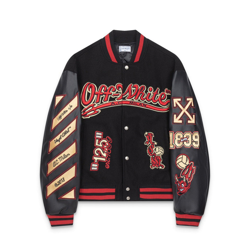 Embroidered Varsity Jacket Light Luxury Station