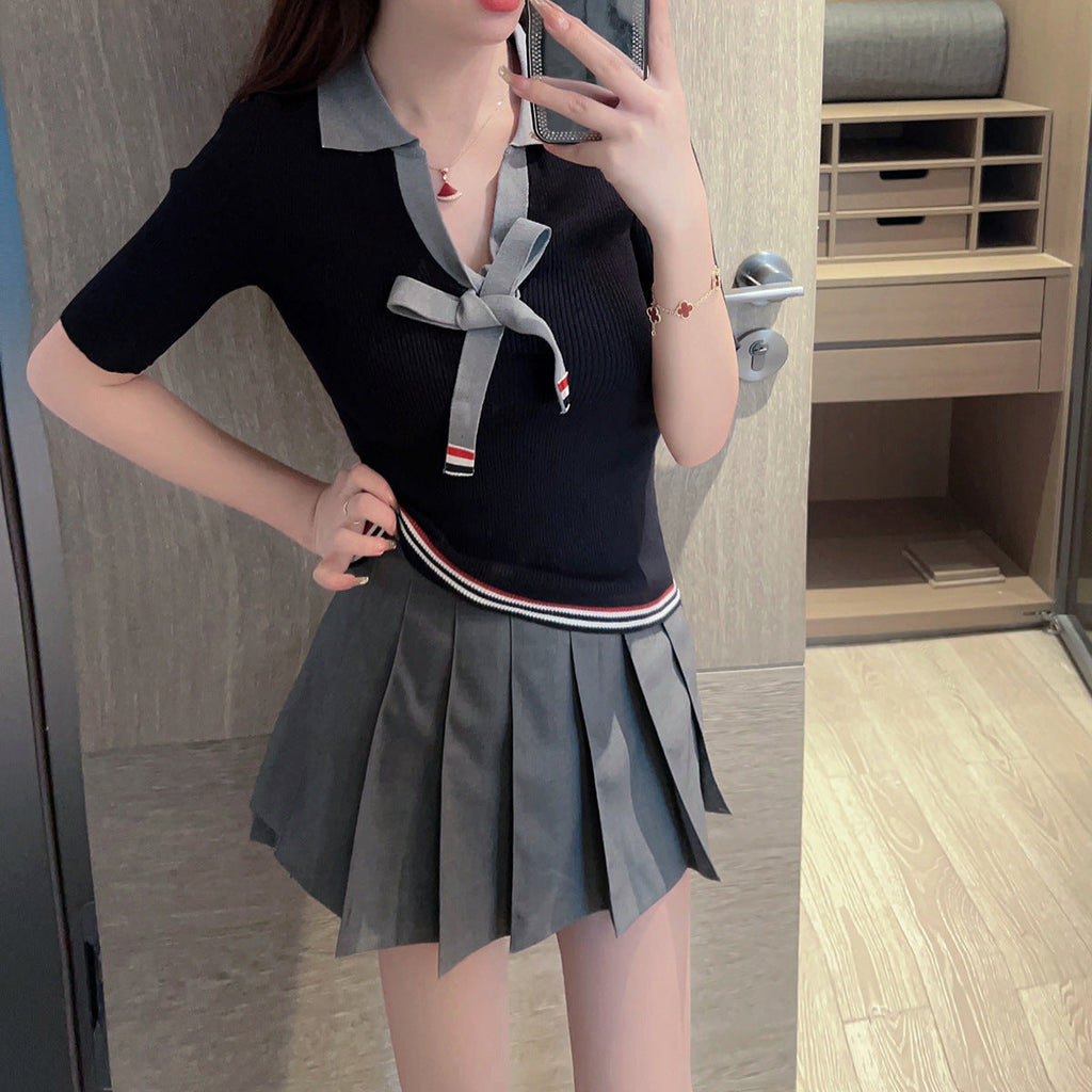 Women Short-sleeved polo shirt THOM TREND