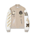 Embroidered Varsity Jacket Light Luxury Station