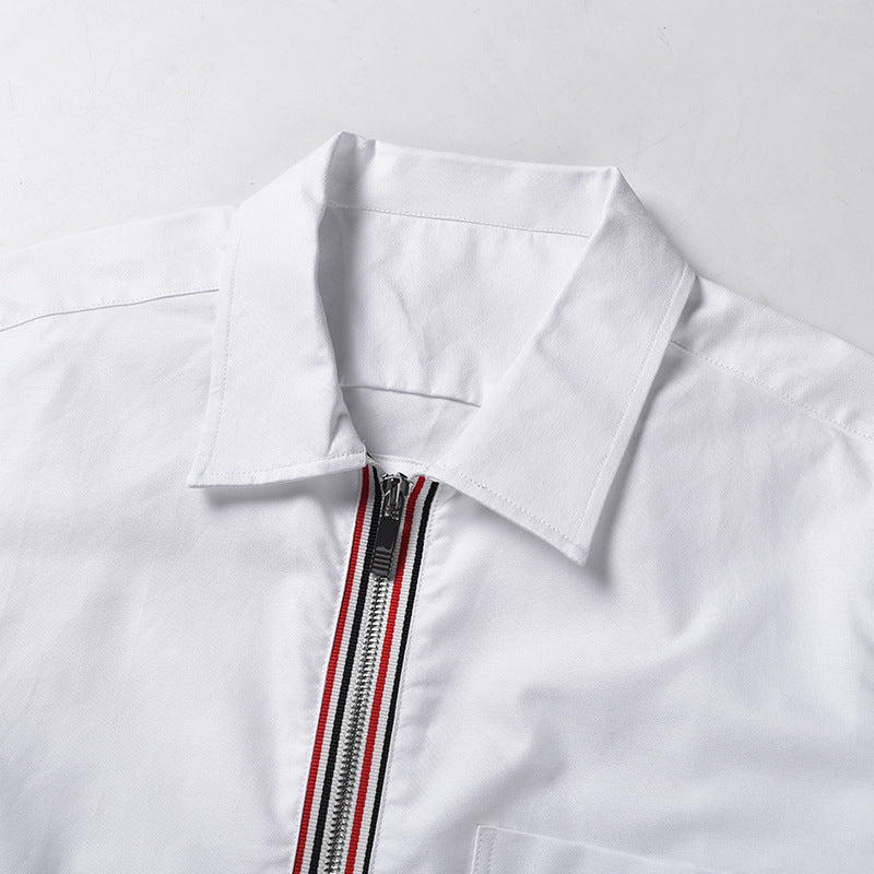 Men's striped short-sleeved shirt£¨¸´Öƣ© THOM TREND