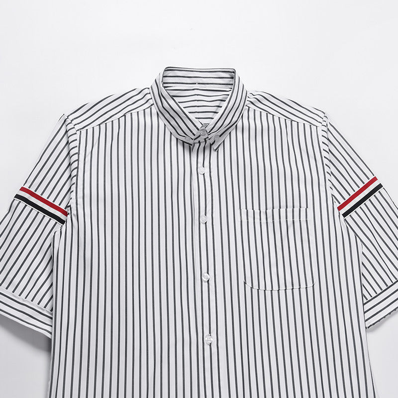 Unisex Pocket Webbing Short Sleeve Shirt£¨¸´Öƣ© THOM TREND