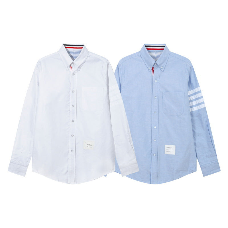 Men's four-bar collar mid-ribbon shirt£¨¸±±¾£© THOM TREND