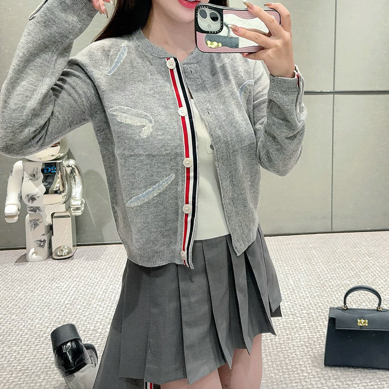 2025SS diamond pattern cardigan£¨¸±±¾£© THOM TREND