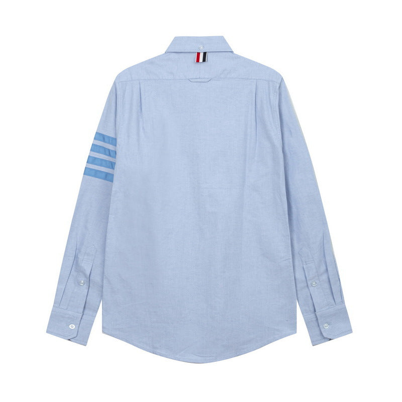 Double Sleeve Patches Contrast Shirt£¨¸±±¾£© THOM TREND