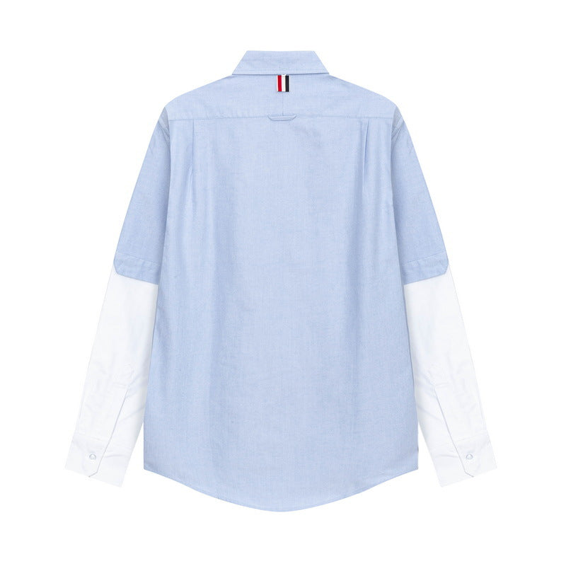 White and grey colorblock shirt£¨¸±±¾£© THOM TREND