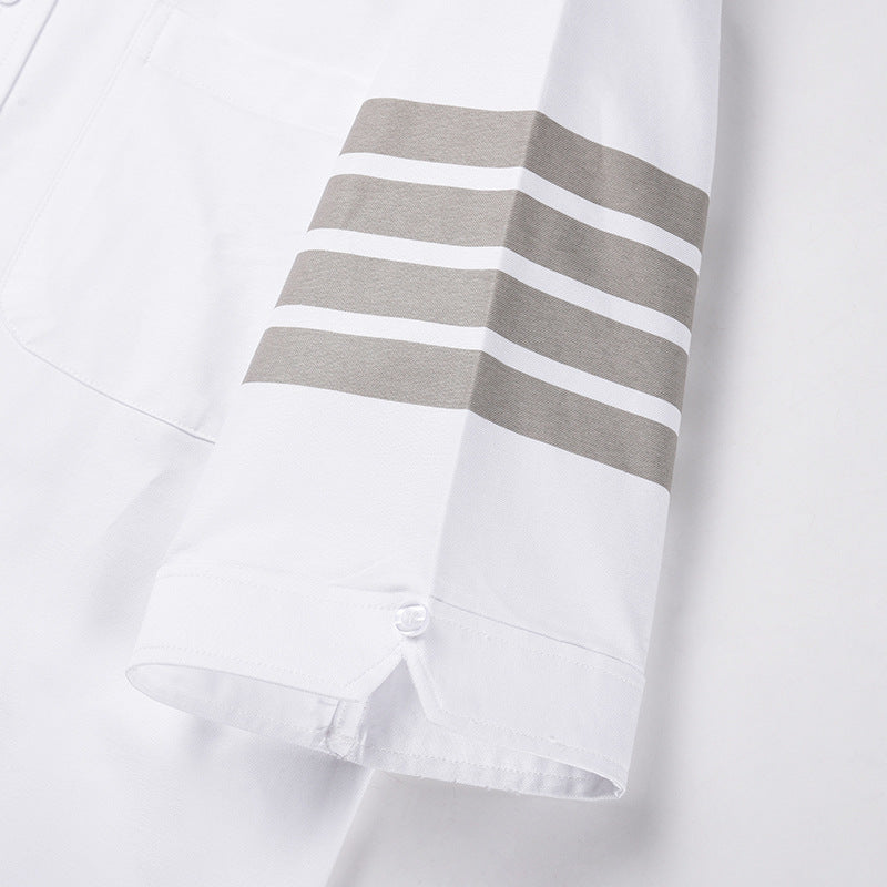 Double sleeve stripes Short shirt£¨¸´Öƣ© THOM TREND