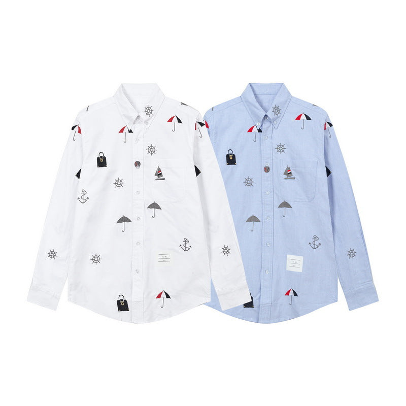 Men's four-stripe inner placket shirt£¨¸±±¾£© THOM TREND