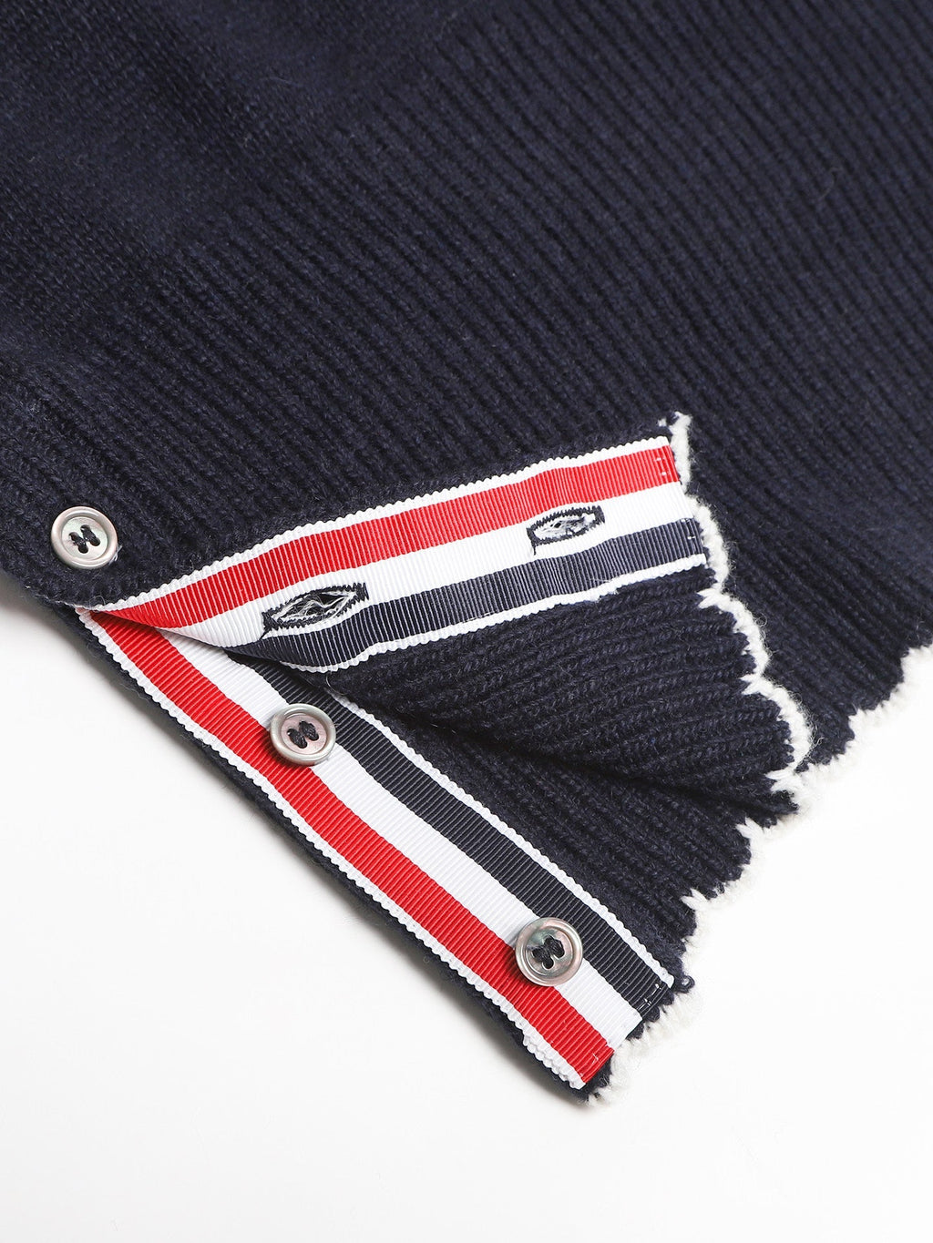 Men's Four-Stripe Crew Neck Knit Sweater THOM TREND