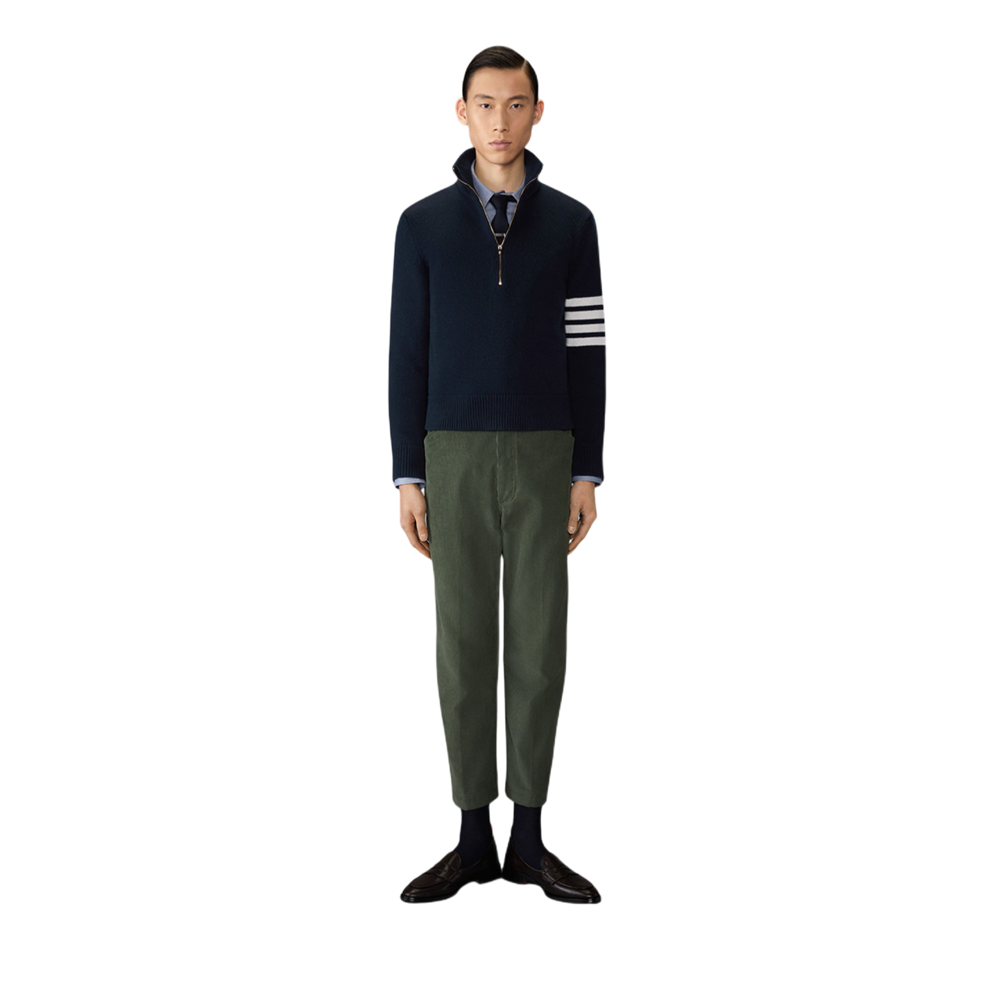 2025SS  High-neck zip-up pullover THOM TREND