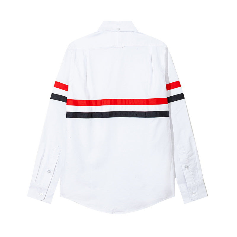 Double Sleeve Patches Contrast Shirt£¨¸±±¾£© THOM TREND