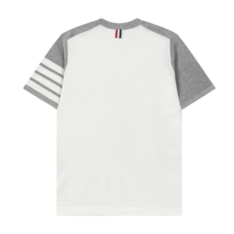Color patchwork T-shirt£¨¸±±¾£© THOM TREND