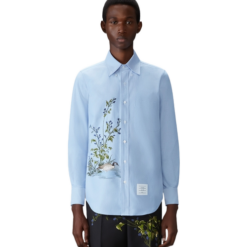 2025SS   Embroidered Oxford Shirt THOM TREND
