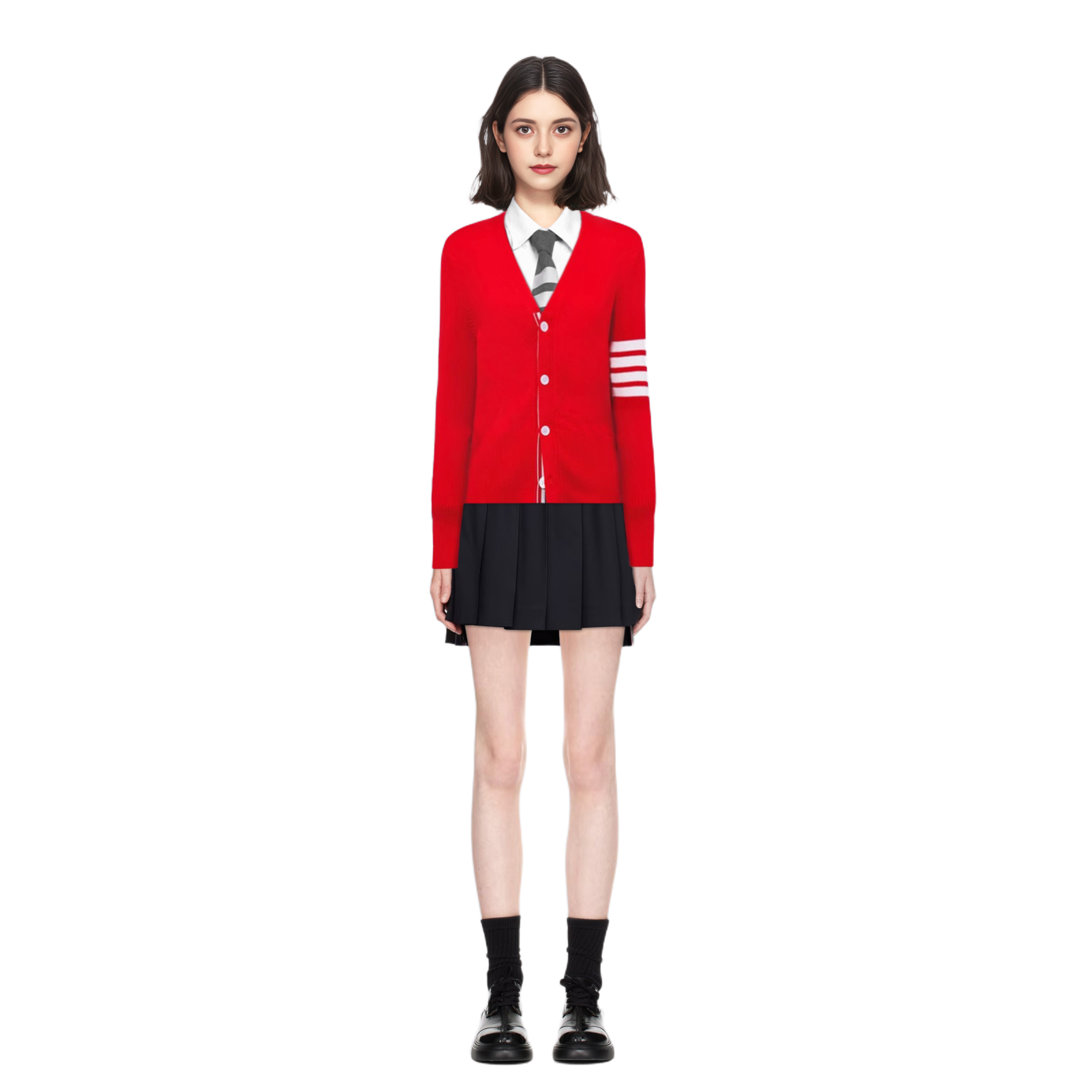 Women's V-neck sweater jacket THOM TREND