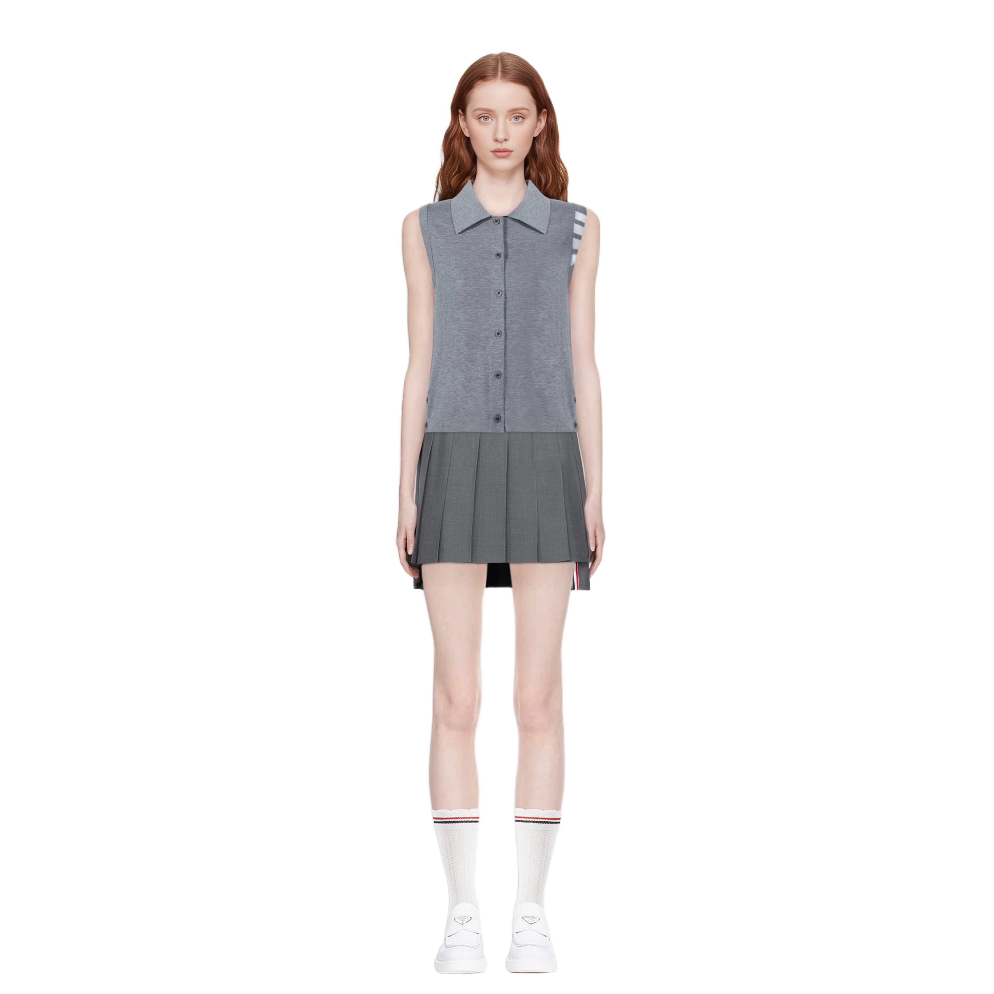 Women's tricolor knitted short sleeves£¨¸±±¾£© THOM TREND