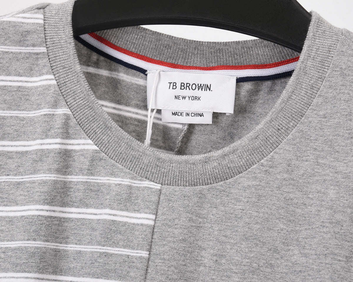Unisex Striped Short Sleeve T-Shirt£¨¸±±¾£© THOM TREND