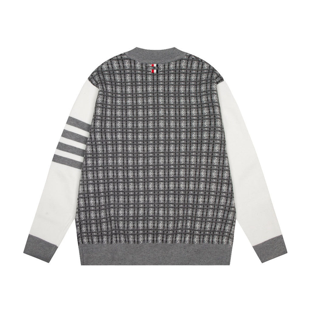 2025SS  color-block plaid jacket THOM TREND