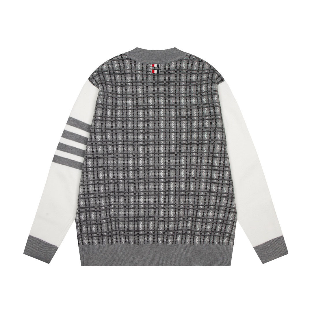 2025SS  color-block plaid jacket THOM TREND