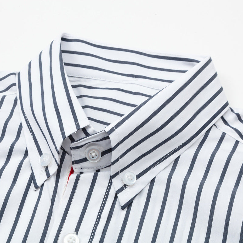 Blue and white patchwork shirt£¨¸±±¾£© THOM TREND