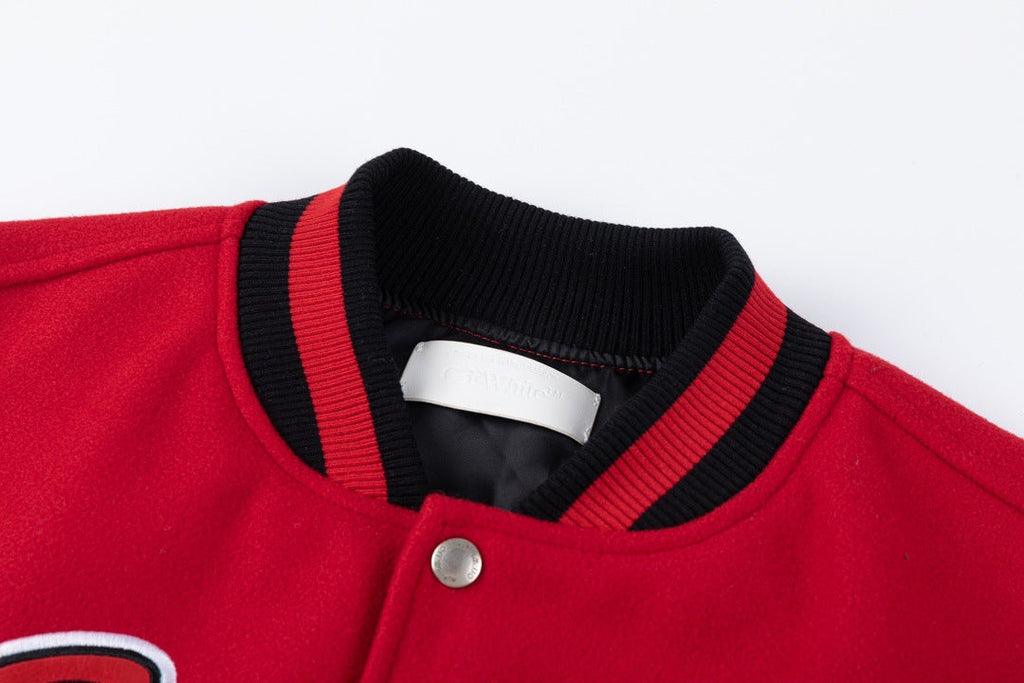 Embroidered Varsity Jacket Light Luxury Station