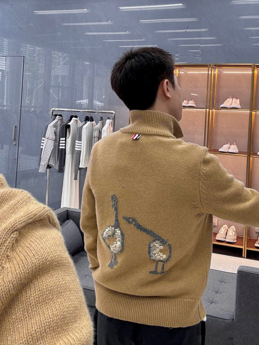 2025SS Feather intarsia sweater£¨¸±±¾£© THOM TREND