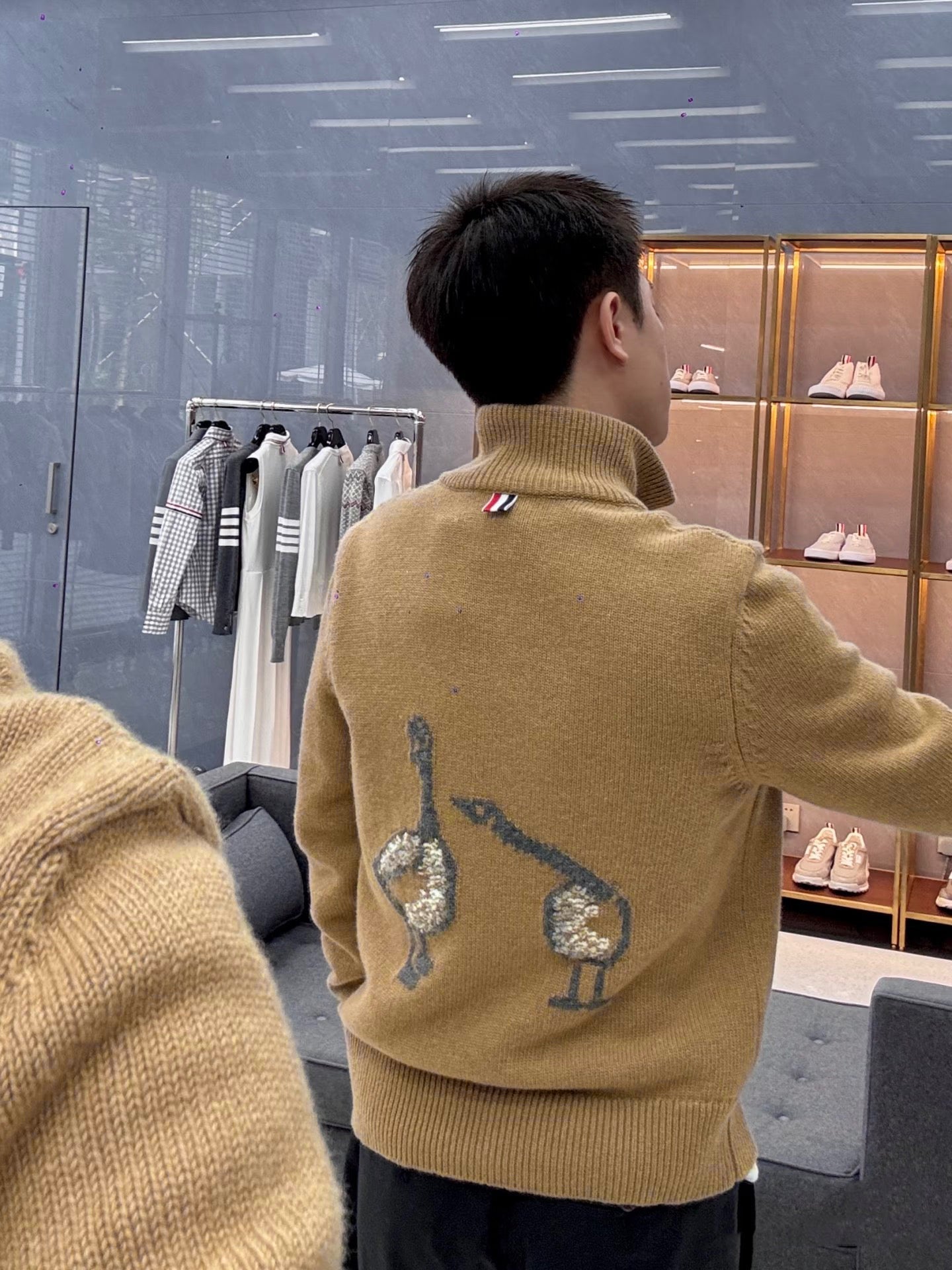 2025SS Feather intarsia sweater£¨¸±±¾£© THOM TREND