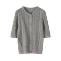 Women's hollow knit T-shirt THOM TREND