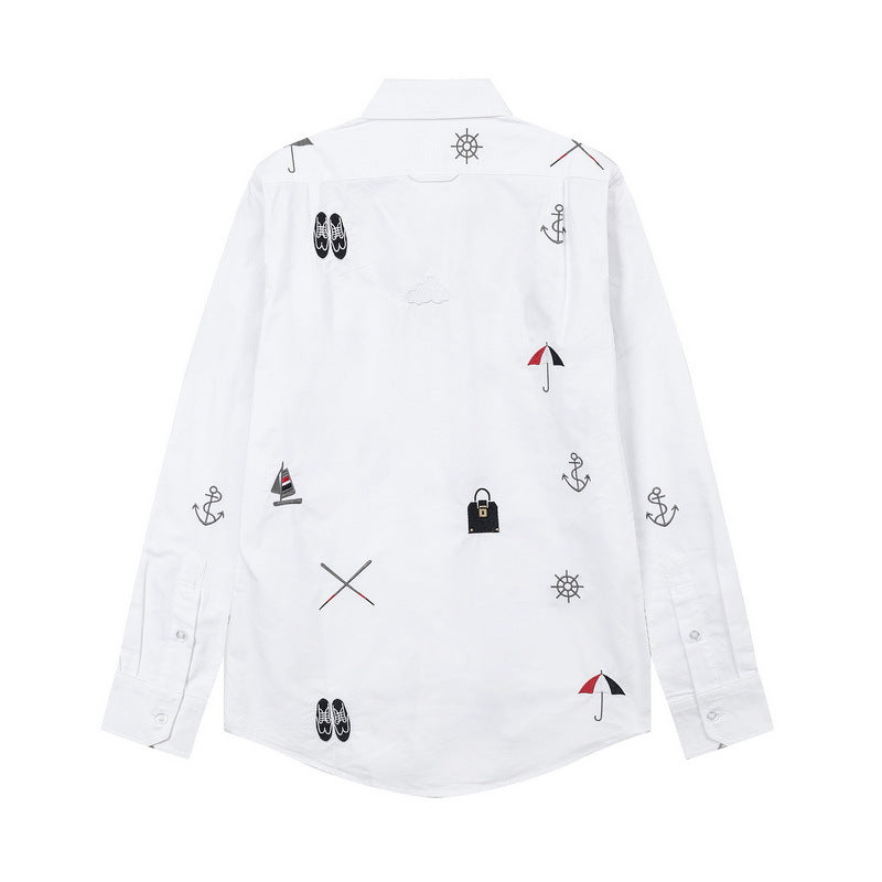 Men's four-stripe inner placket shirt£¨¸±±¾£© THOM TREND