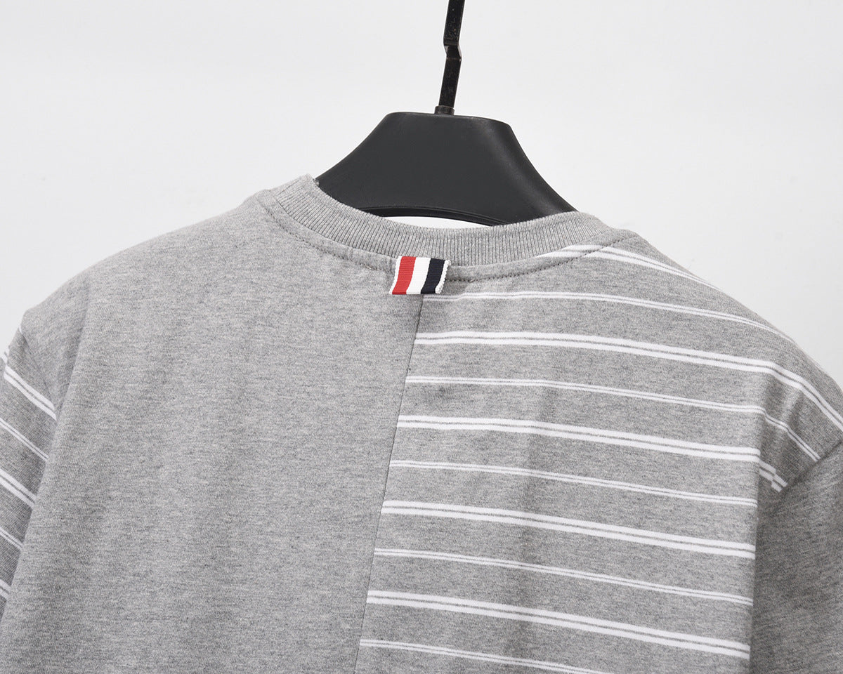 Unisex Striped Short Sleeve T-Shirt£¨¸±±¾£© THOM TREND