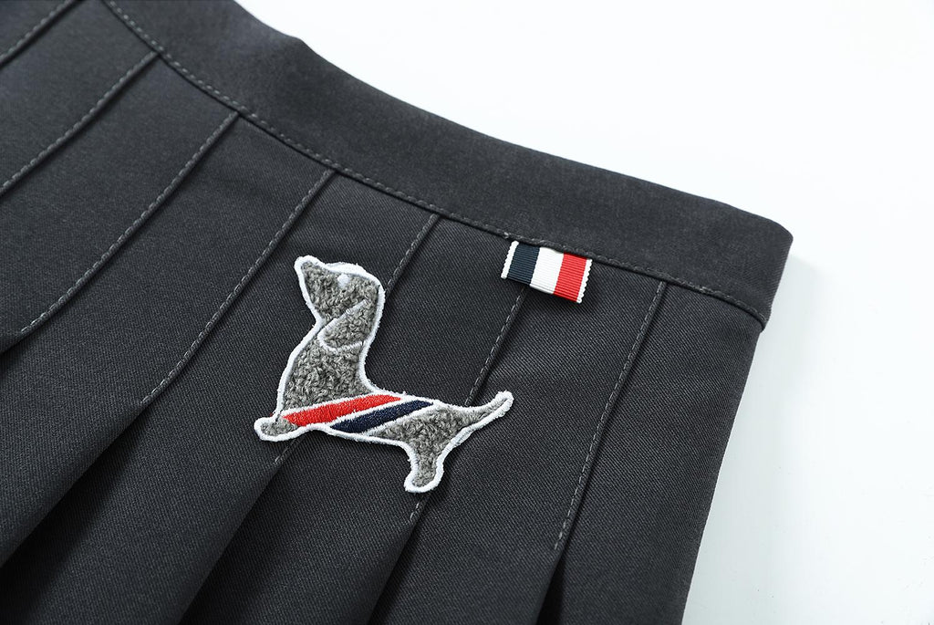Puppy Embroidered Dress THOM TREND