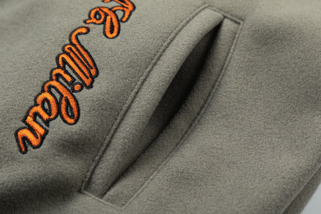 Embroidered Varsity Jacket Light Luxury Station