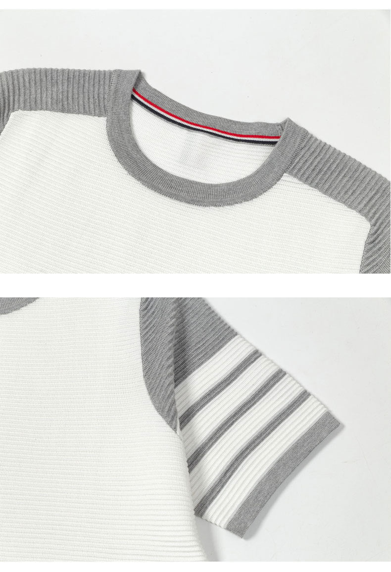 Color patchwork T-shirt£¨¸±±¾£© THOM TREND