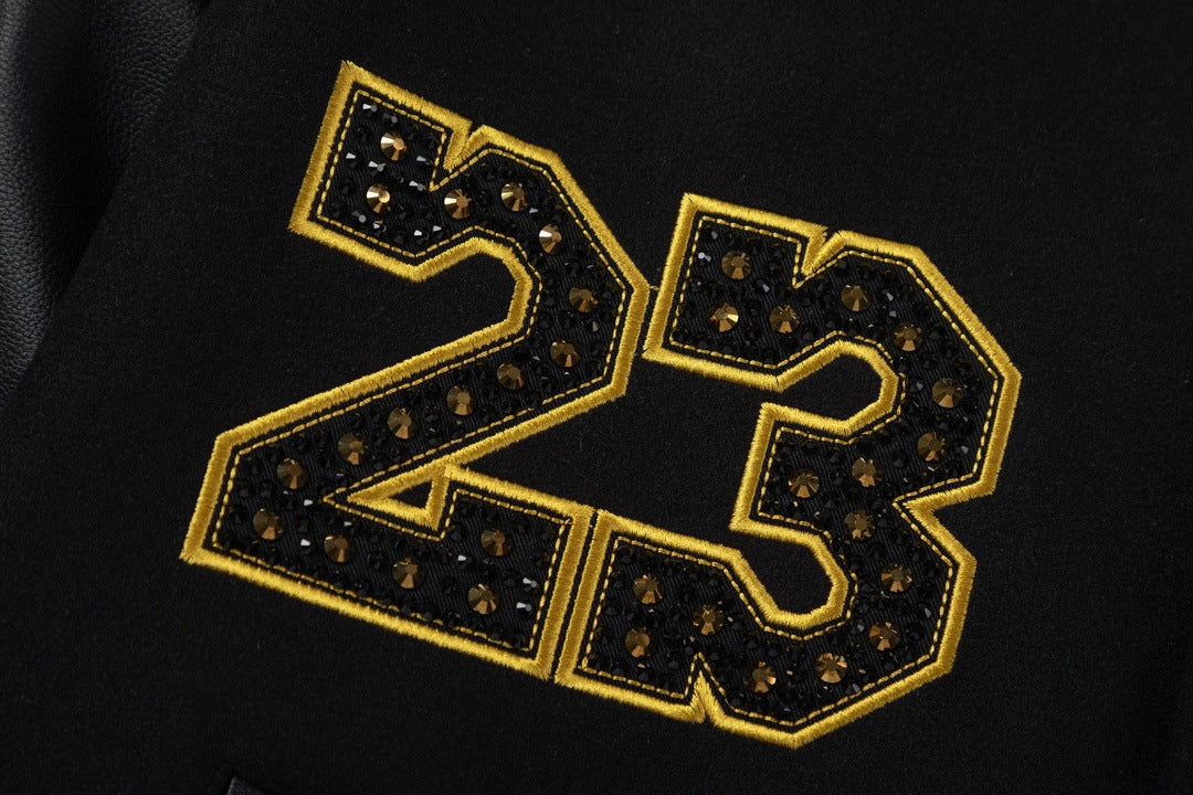 Embroidered Varsity Jacket Light Luxury Station