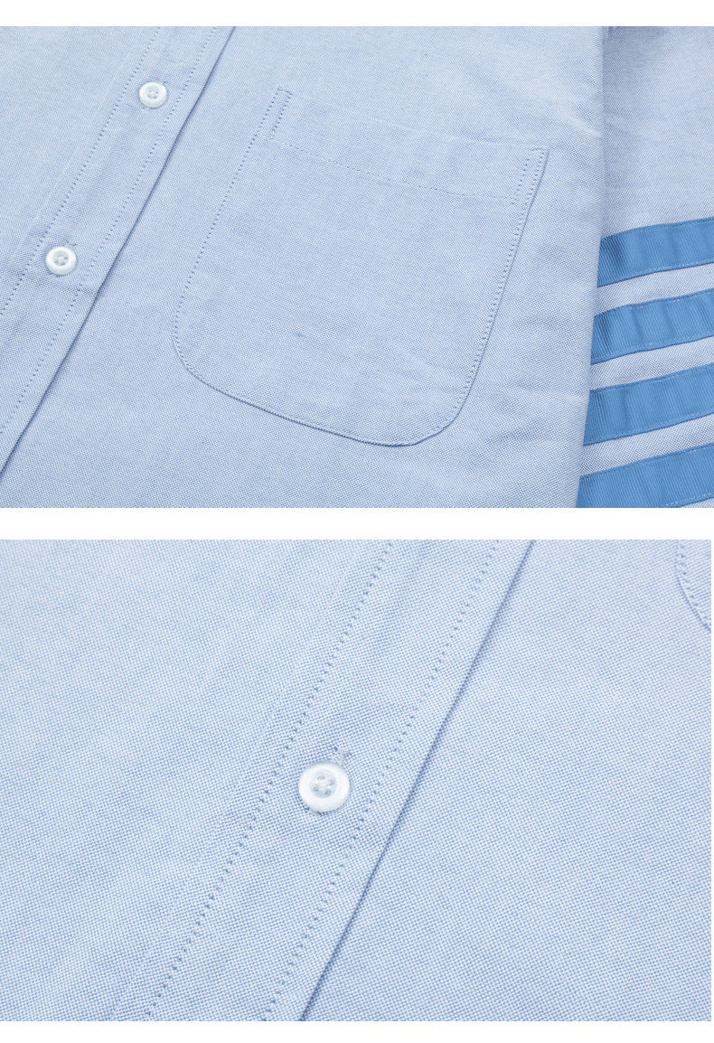 Double Sleeve Patches Contrast Shirt£¨¸±±¾£© THOM TREND