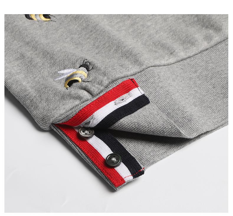 Bird and Bee Embroidered Zip-Up Hooded Cardigan£¨¸±±¾£© THOM TREND
