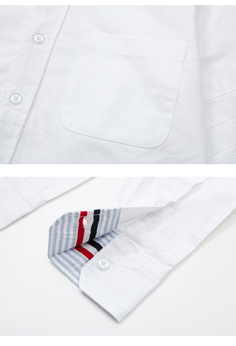 Men's four-bar collar mid-ribbon shirt£¨¸±±¾£© THOM TREND