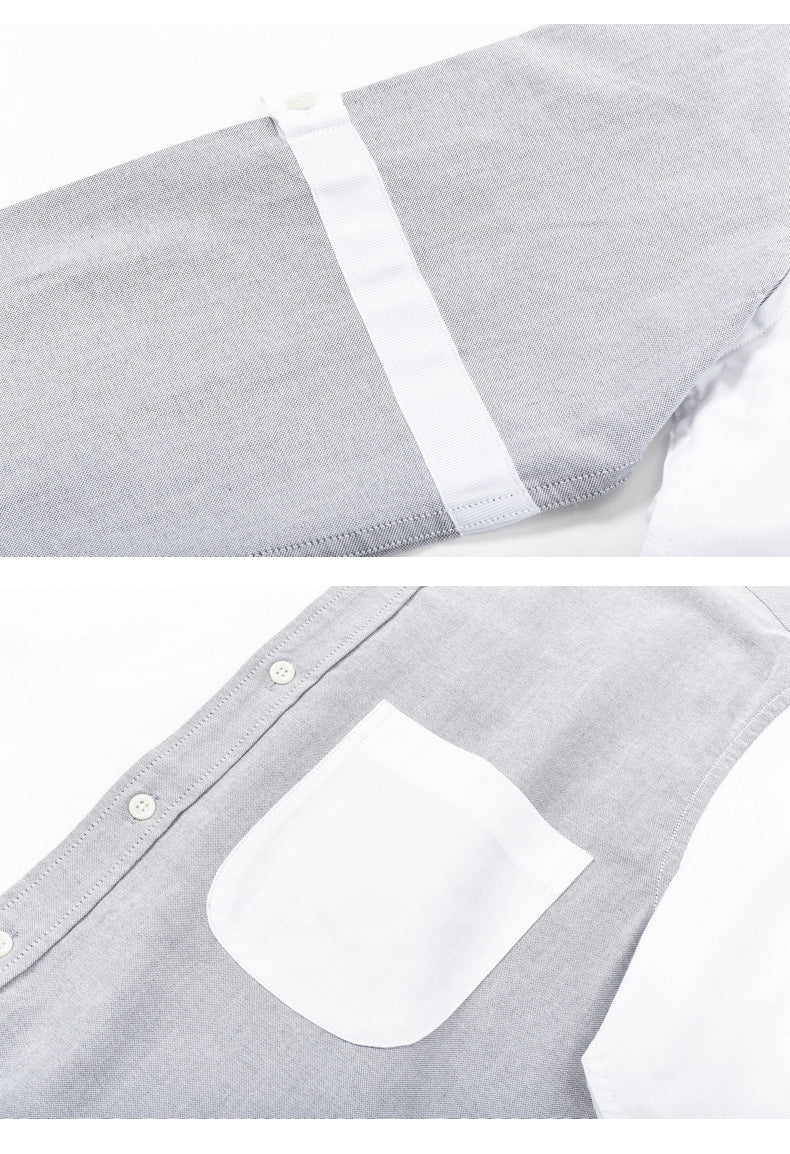 Puppy Print Back Slit Long Sleeve Shirt£¨¸±±¾£© THOM TREND