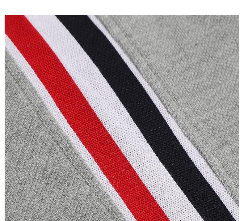 Colorblock Striped Lapel Polo Shirt£¨¸±±¾£© THOM TREND