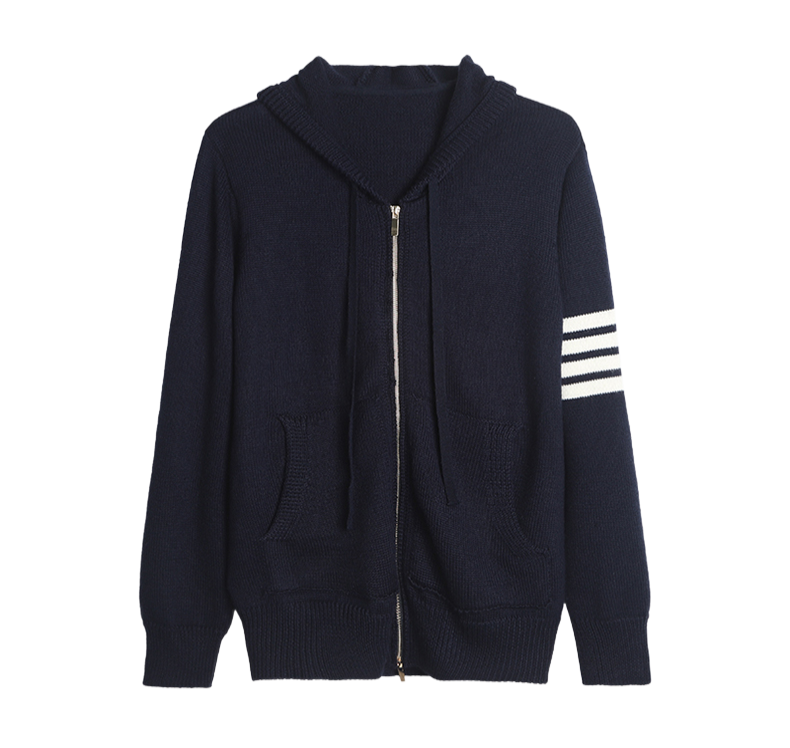 2025SS Unisex zippered knitted cardigan THOM TREND