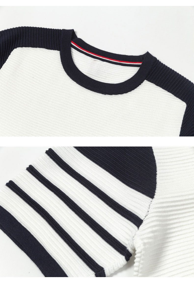 Color patchwork T-shirt£¨¸±±¾£© THOM TREND