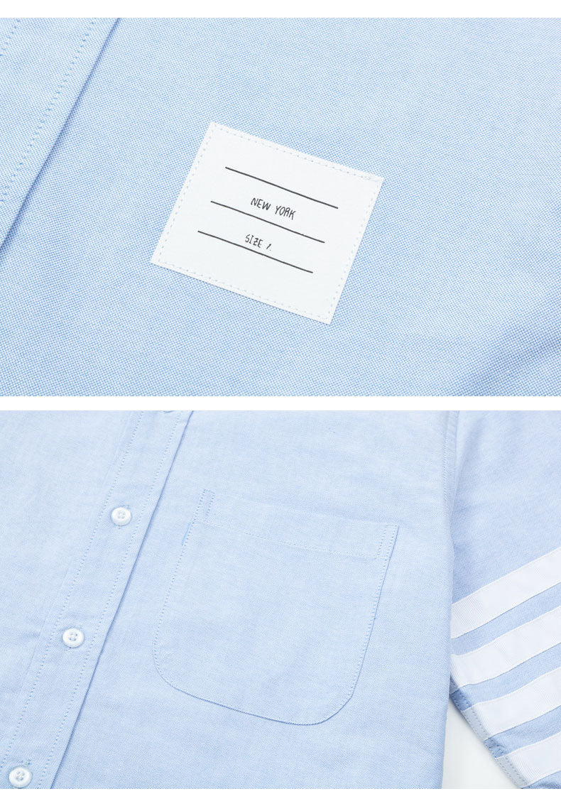 Men's four-bar collar mid-ribbon shirt£¨¸±±¾£© THOM TREND