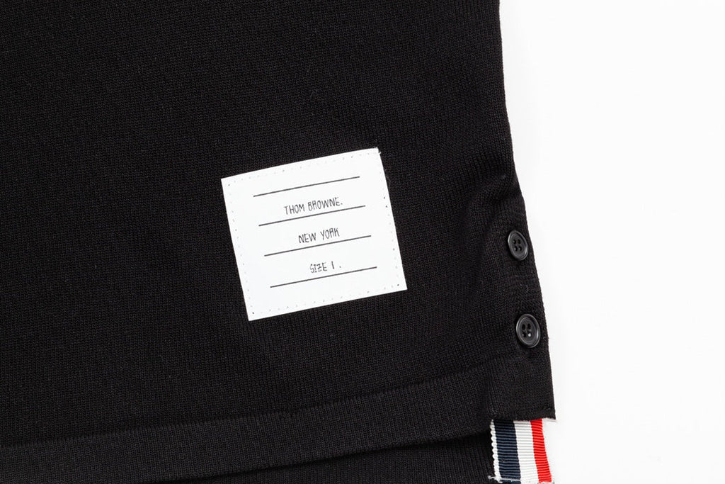2026SSS Color-Block Knit Polo Shirt THOM TREND