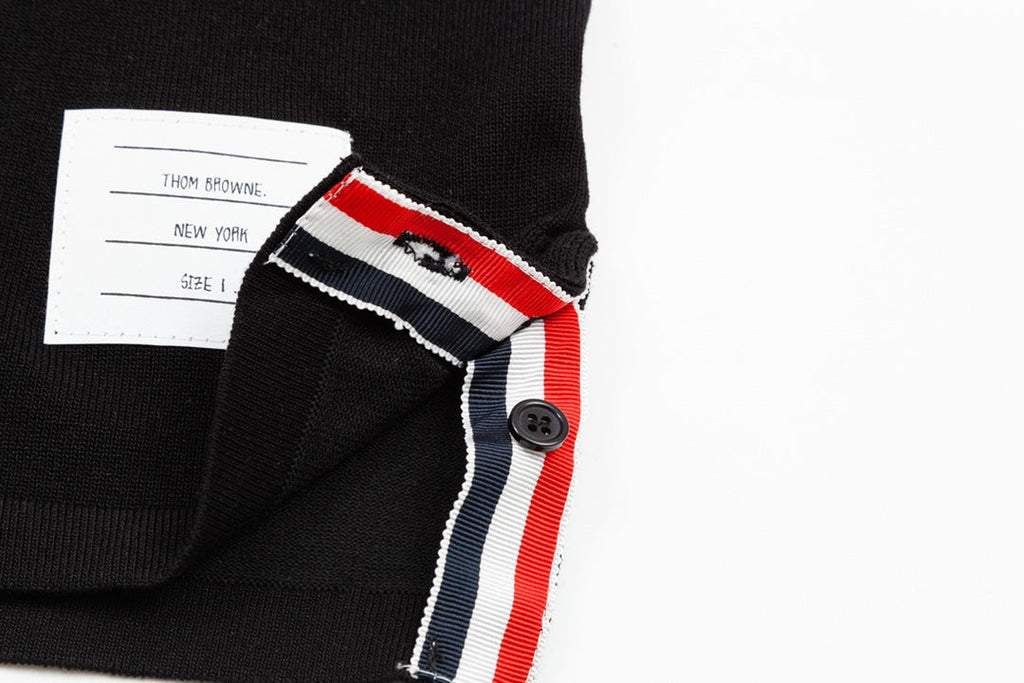 2026SSS Color-Block Knit Polo Shirt THOM TREND