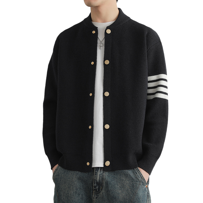 single-breasted knit sweater THOM TREND