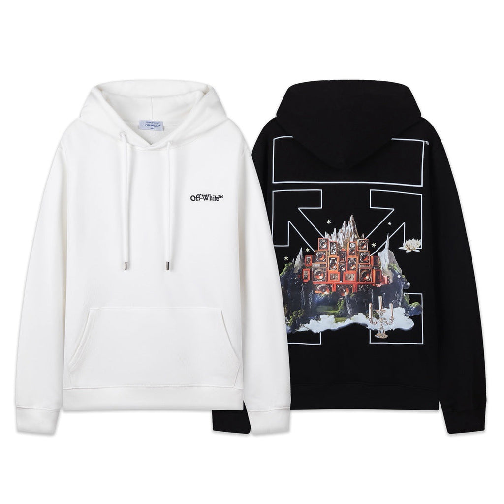 OFF Oversized Pullover Hoodie Light Luxury Station